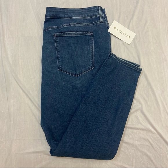 Athleta Sculptek Distressed Skinny Jeans All Around Stretch High Rise Size 24X - Picture 9 of 12
